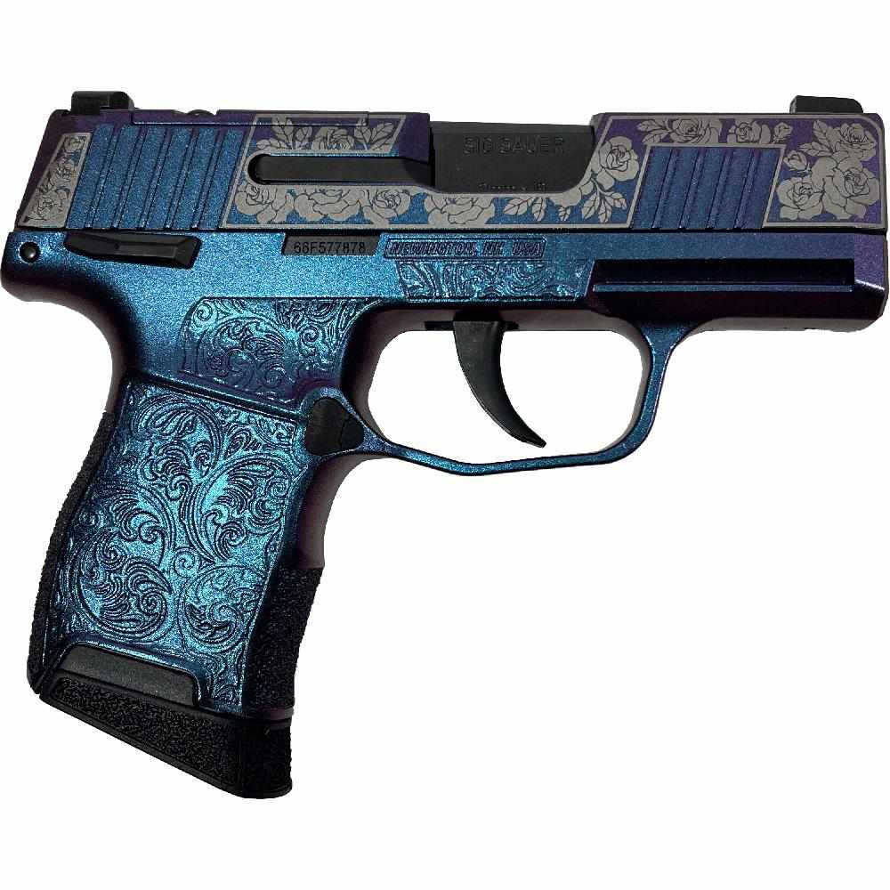 Sig Sauer "Guns & Roses Mongoose Purple" P365 Optic Ready Handgun 9mm Luger 10rd Magazines(2) 3.1" Barrel X-RAY 3 Sights Manual Safety