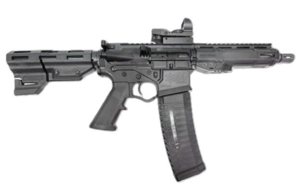 ATI ALPHA MAXX 5.56X45MM PISTOL 7.5" BBL, 7" MLOK BLACK, DUO SIGHT, 1-60RD MAG