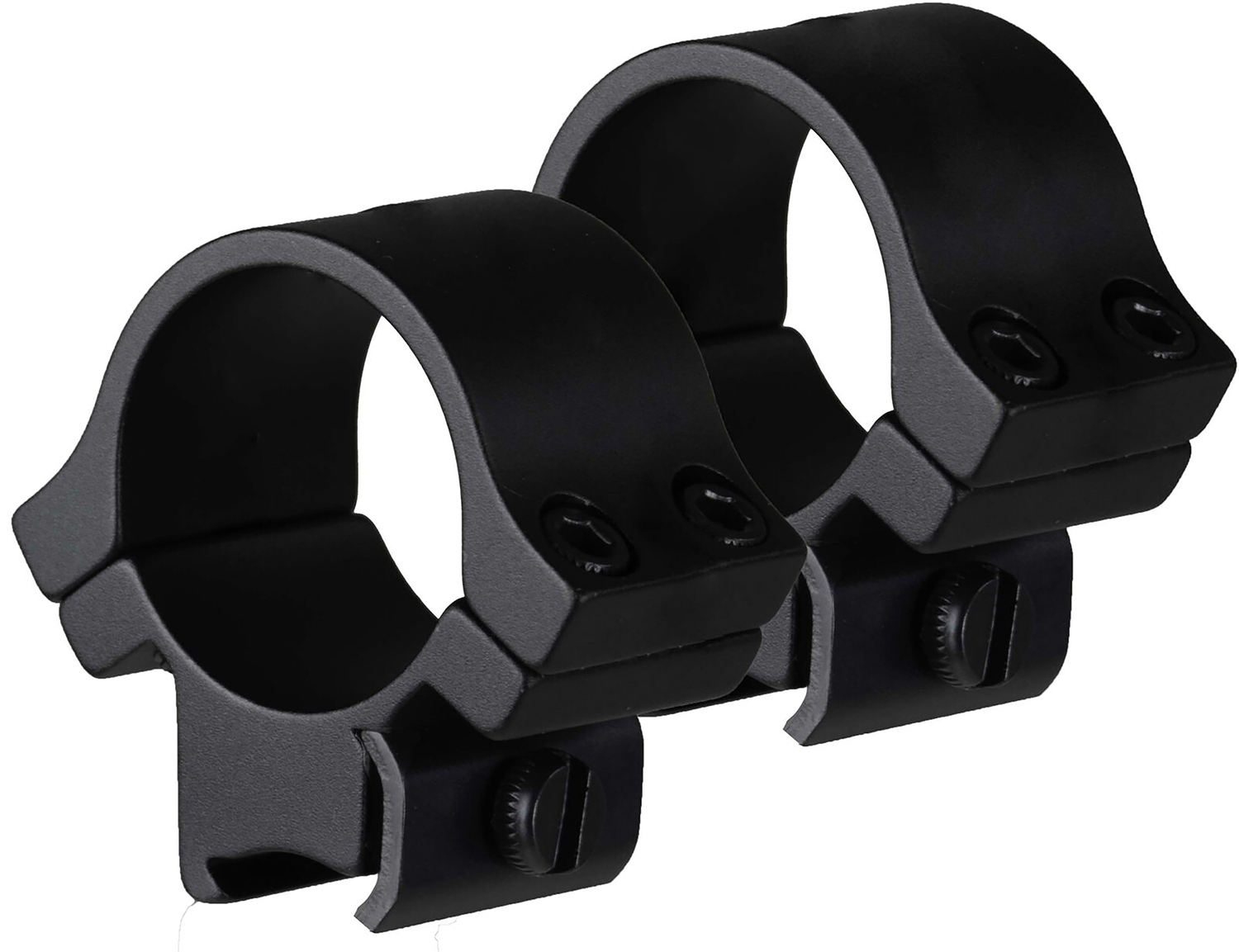 TruGlo TGTG8961B3 Lightweight Scope Rings Matte Black 1" Medium 4 Screws (2 Per Side)