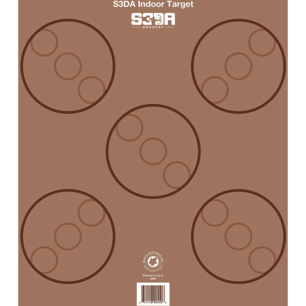 Maple Leaf S3DA 3D Target Face Brown ASA 25 pk.