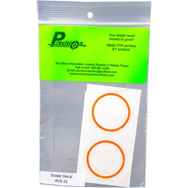 Axcel AVX-31 Scope Ring Mask Reticle Orange