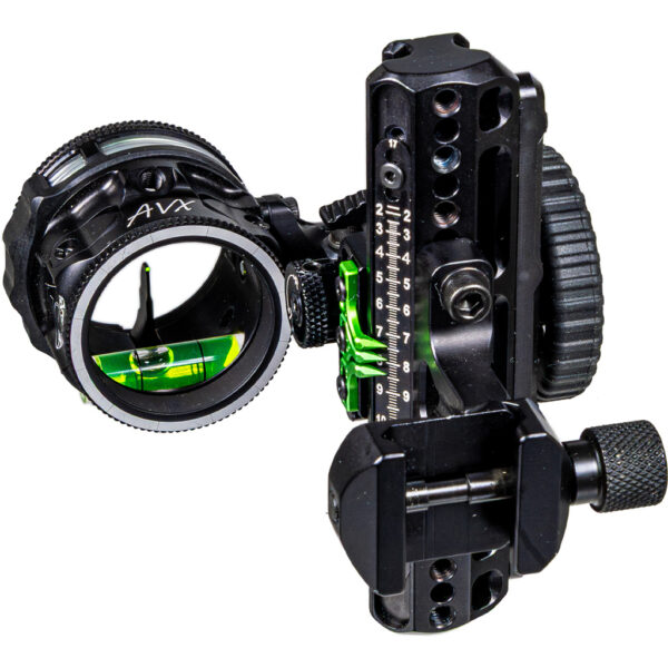 Axcel Driver Plus Slider Sight w/AVX-31 Scope Stealth BH Picatinny .019 Green 1 Pin RH