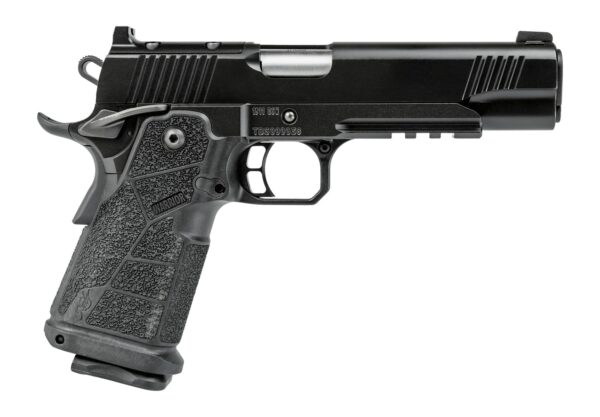 Kimber Mfg, Inc 3600300 DS Warrior  45 ACP 13+1 5" Matte Stainless Barrel, KimPro Black Optic Cut/Serrated Slide, Black Stainless Steel Frame w/Beavertail & Picatinny Rail, Black Carbon Fiber Grip, Am