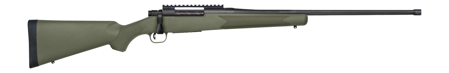 Mossberg 28223 Patriot  6.5 PRC 4+1 24" Matte Blued Fluted Threaded Barrel, OD Green Synthetic Stock