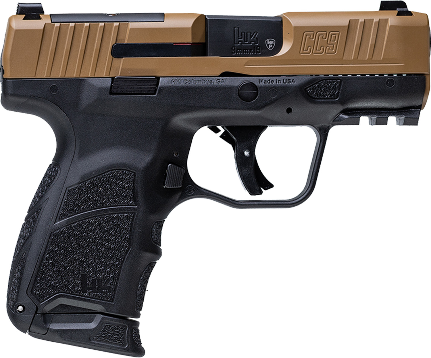 H&K CC9 OR 9MM DDE NS DE 12RD