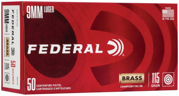 FED CHAMPION 9MM 115GR FMJ 50/20