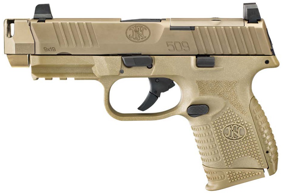 FN 509 COMPACT MRD COMP 9MM 4.2 FDE OR 2 10RD