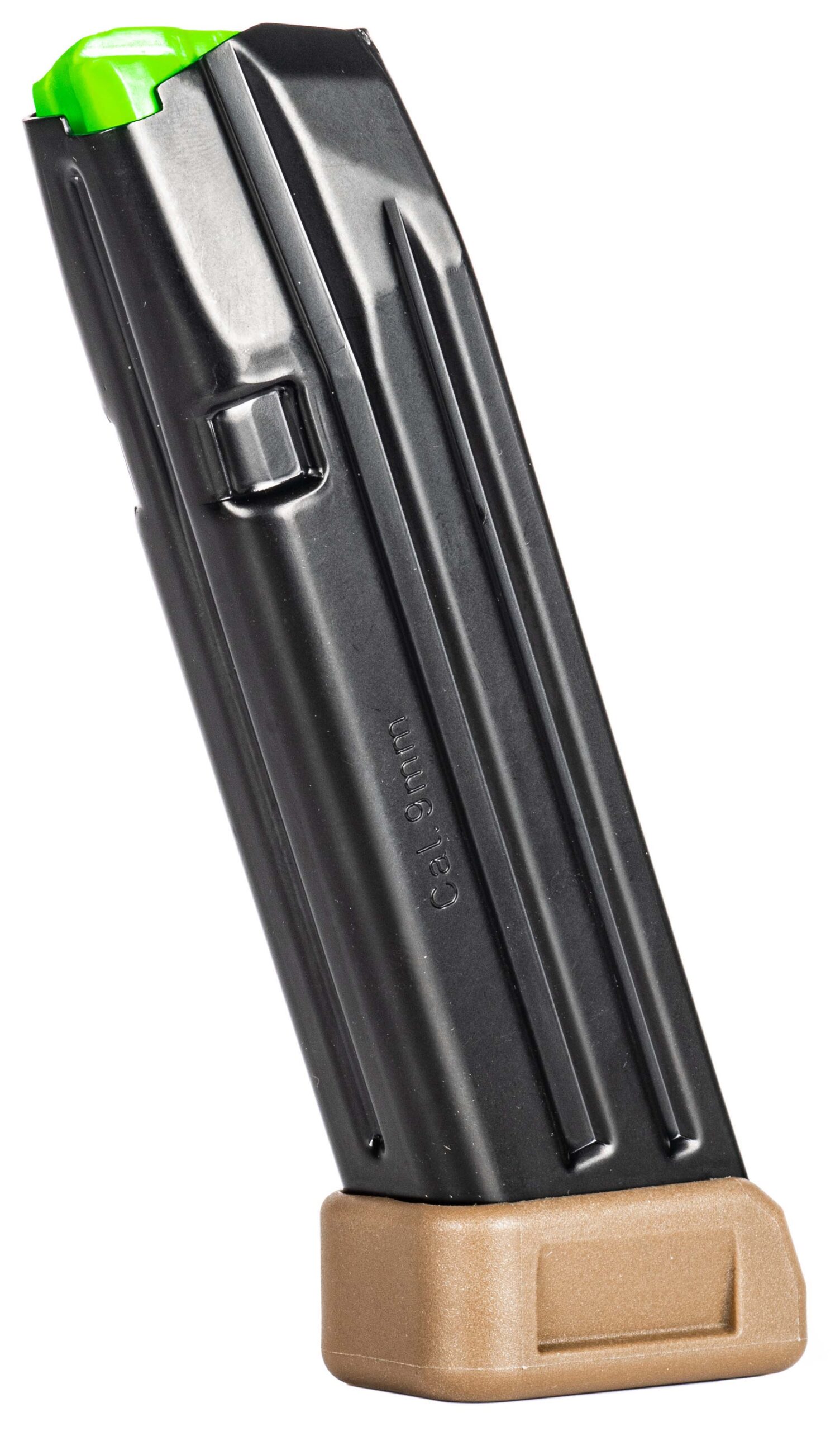 MECGAR MAG GLOCK 17 9MM 20RD EXTENDED FDE