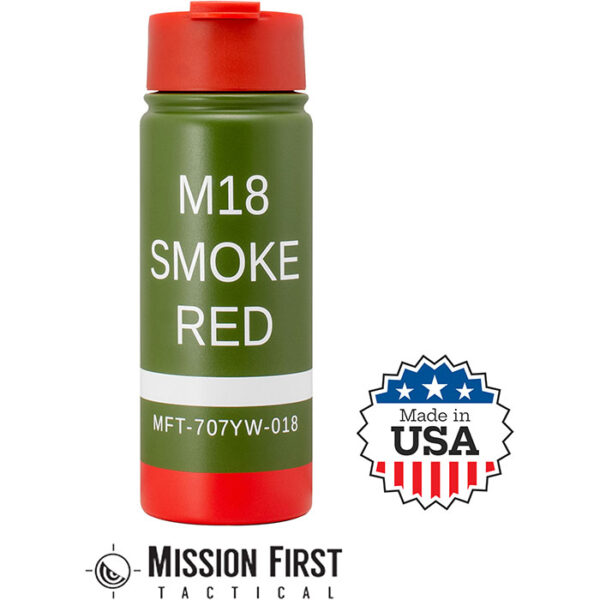 M18 Red Smoke Tumbler Evac 16 Ounce with Flip Top