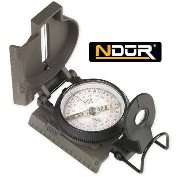 Lensatic Compass with Metal Case Black