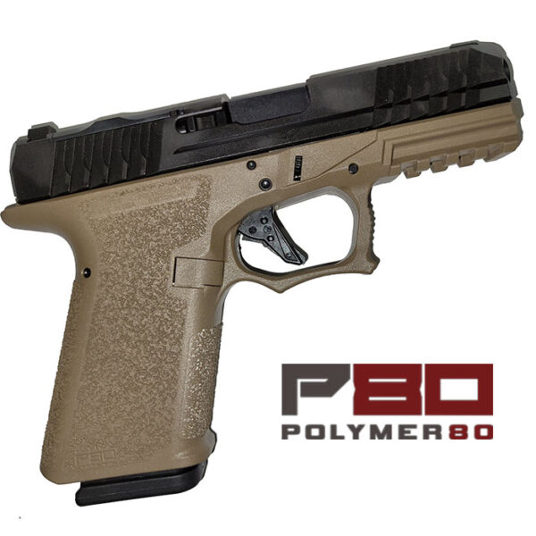 P80 Compact 9MM 4 inch barrel 15 rounds Optic Cut Black Slide with Flat Dark Ear