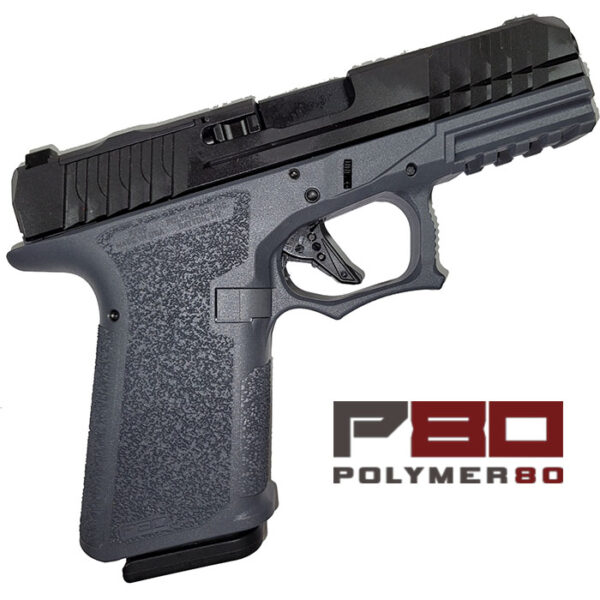 P80 Compact 9MM 4 inch barrel 15 rounds Black Optic Cut Slide/Grey Frame
