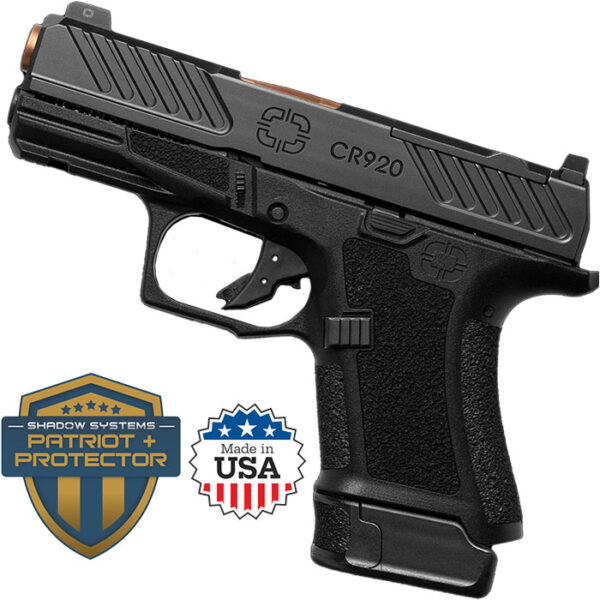 CR920 Combat Slide 9MM 3.41 inch 10 Round Black Optic Ready  w/Night Sights with