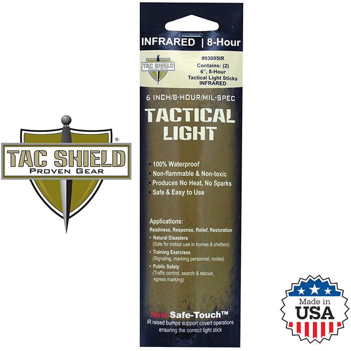 Tactical 8 Hour Light Stick 2 Pack Infrared 6 inch
