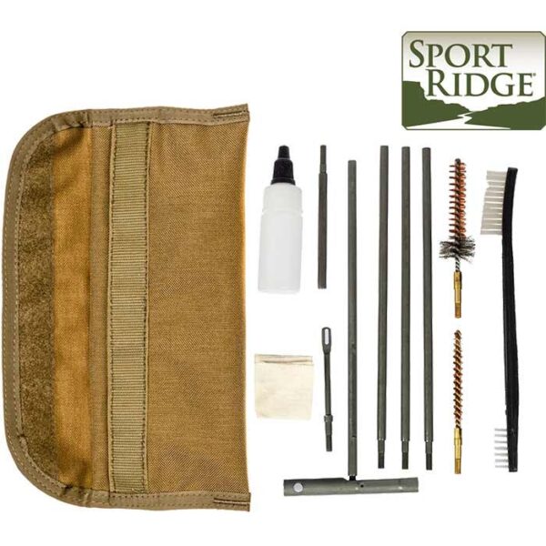 AR15/M4 556/223 GI Field 12 Pieces Cleaning Kit Tan