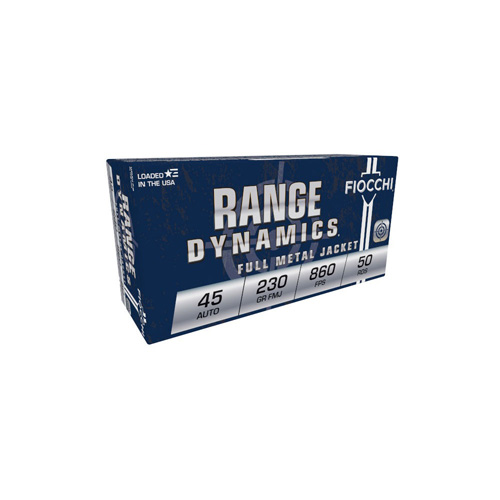RANGE DYNAMICS AMMUNITION - 45 AUTO, 230 GR, FMJ, 50/BOX