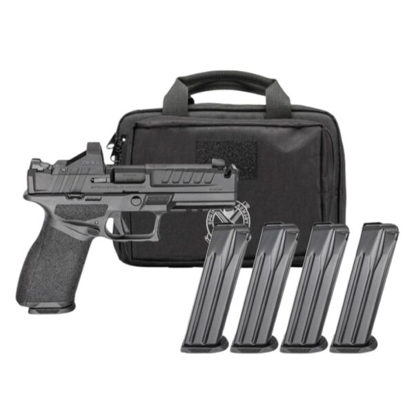 Springfield Gear Pac Echelon 4.0C Comp Handgun 9mm Luger 10(4)rd Magazines 4" Comp Barrel Green Dot & Bag