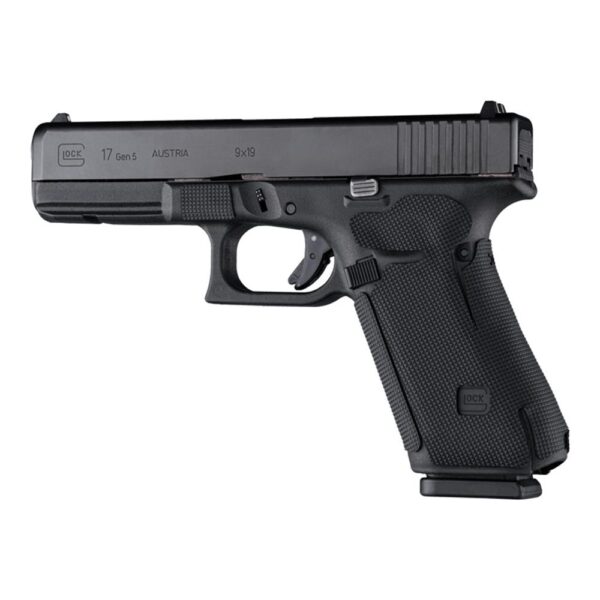 Hogue Wrapter Adhesive Grip Glock 17/17 MOS/34 MOS/45/45 MOS/19x (Gen 5) No Backstrap Rubber Block Texture Black