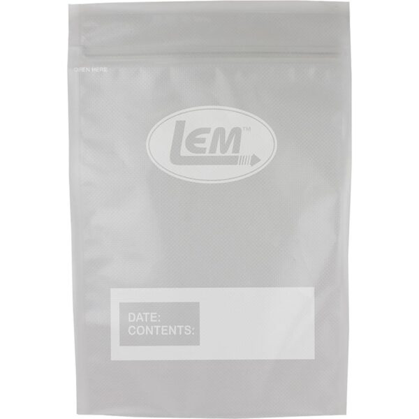 LEM Products MaxVac Zipper Top Vacuum Bags Gallon Size 11"x16" 20/ct