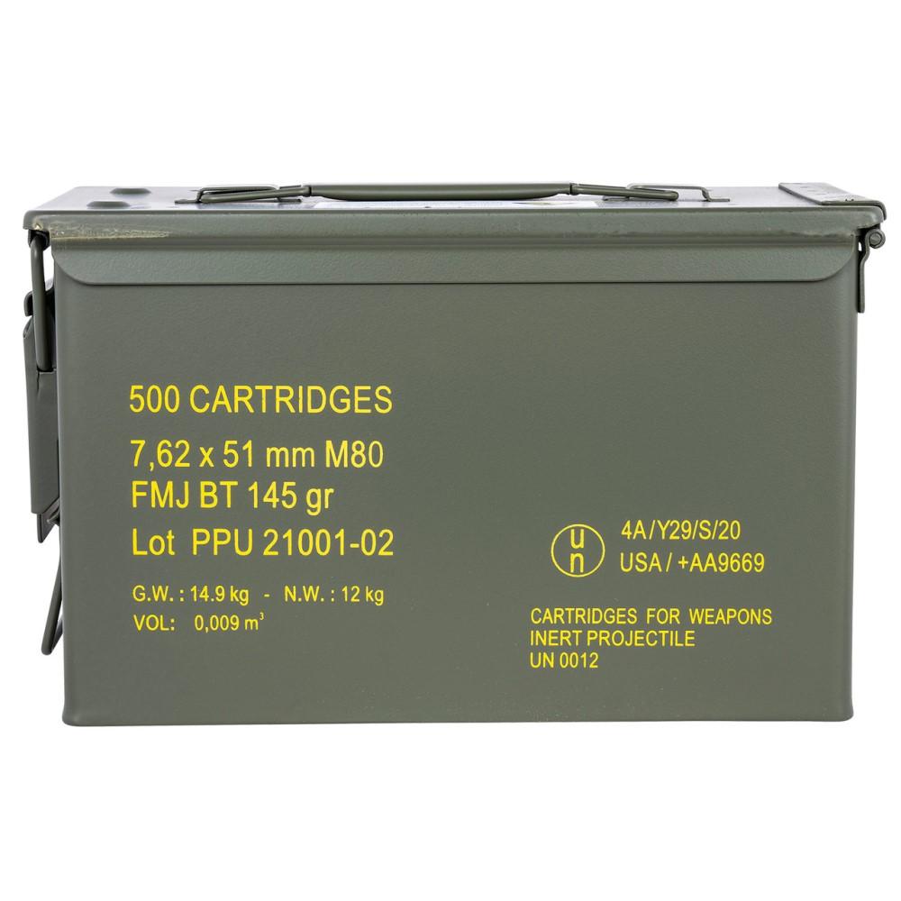 PPU Rangemaster Rifle Ammunition 7.62X51 NATO 145 gr FMJBT 2835 fps 500/ct