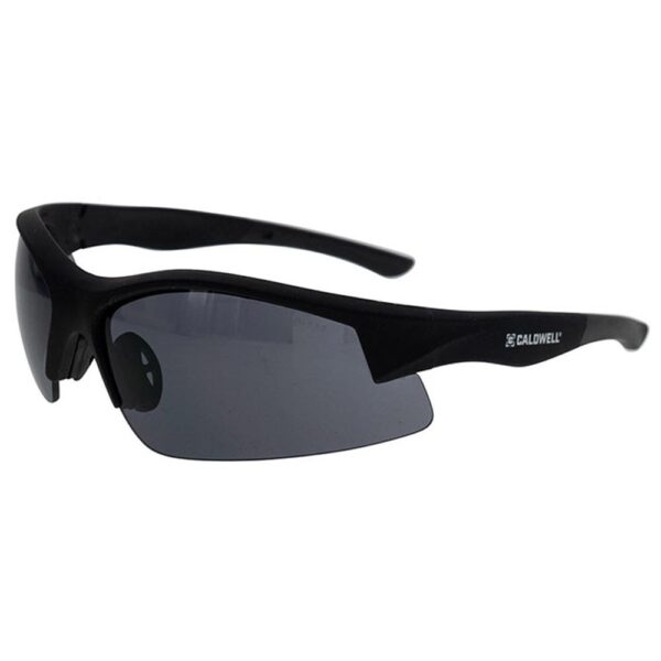 Caldwell Shooting Glasses Black with Smoke Lenses