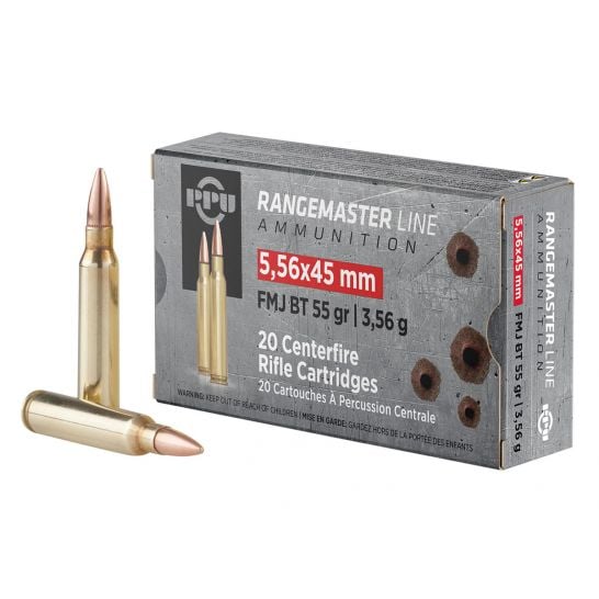 PPU 556 FMJBT 55GR RANGE MST 20RD BOX 50 BOXES PER CASE