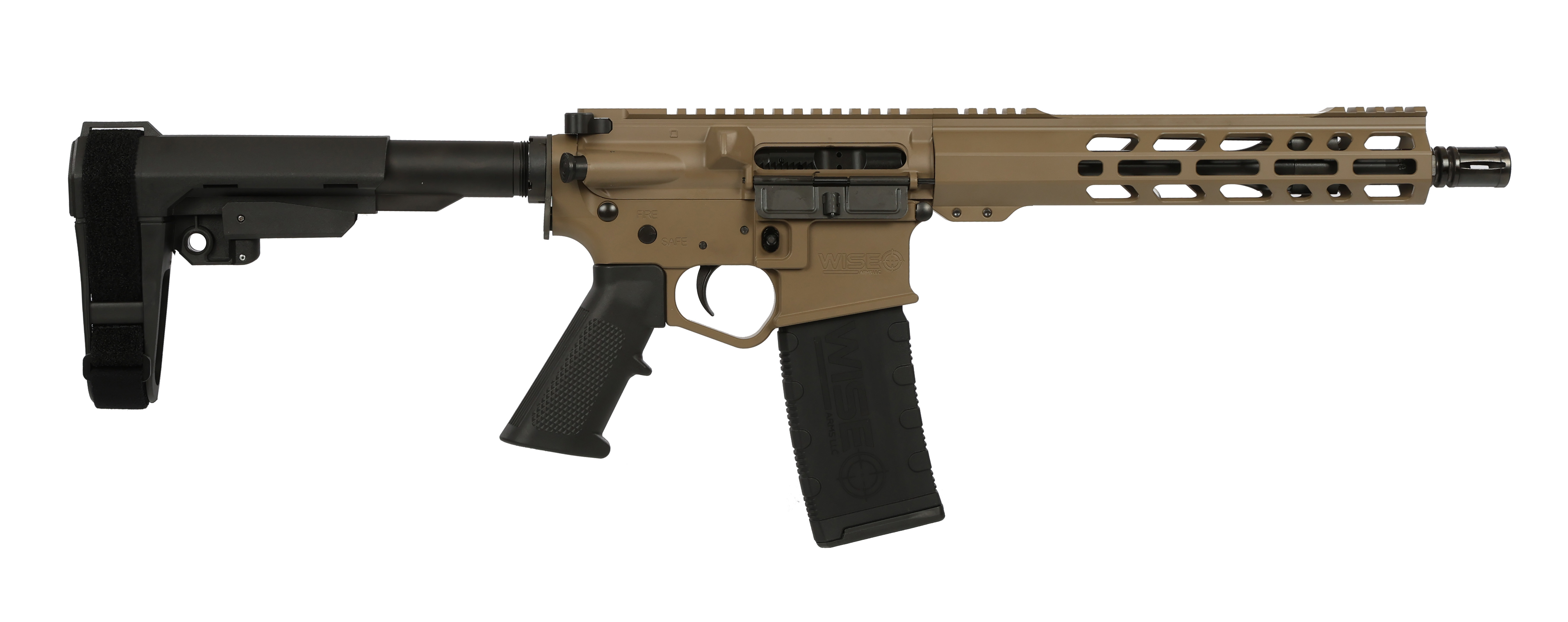 Wise Arms WA-15B .300 BLK FDE 10.5" with SBA3 Brace - Wise Arms