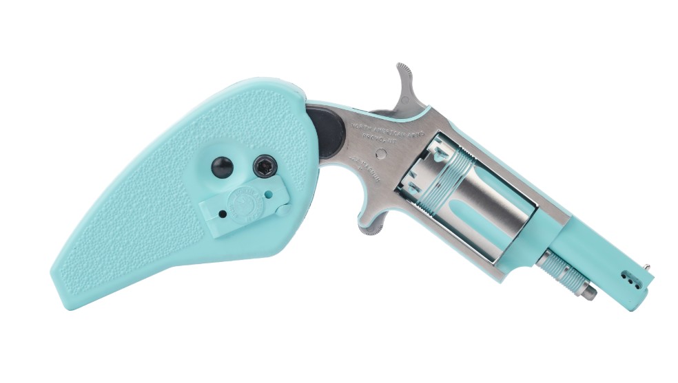 North American Arms Mini-Revolver Iris .22 Mag 1.63" Stainless/Turquoise