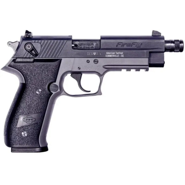 GSG Firefly Pistol 22 LR. 4.9 in. Smoke Grey Threaded 13 rd.