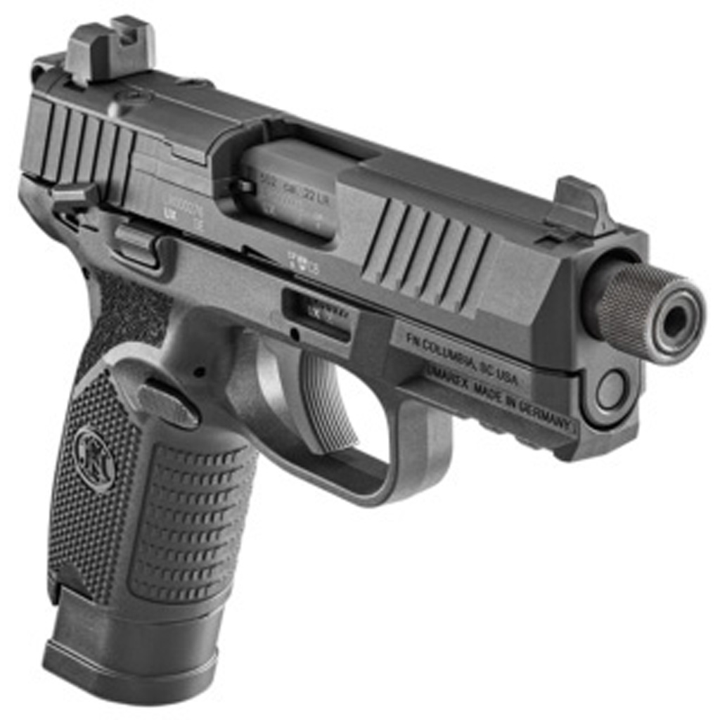 FN 502 Tactical Pistol 22 LR 4.6 in. Black w/Threaded Barrel 10/15 rd.
