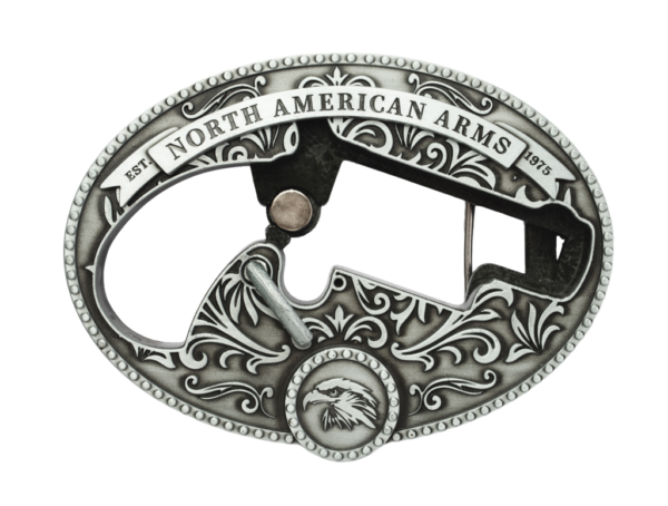 NORTH AMERICAN ARMS MAGNUM OVAL ORNATE BELT BUCKLE
