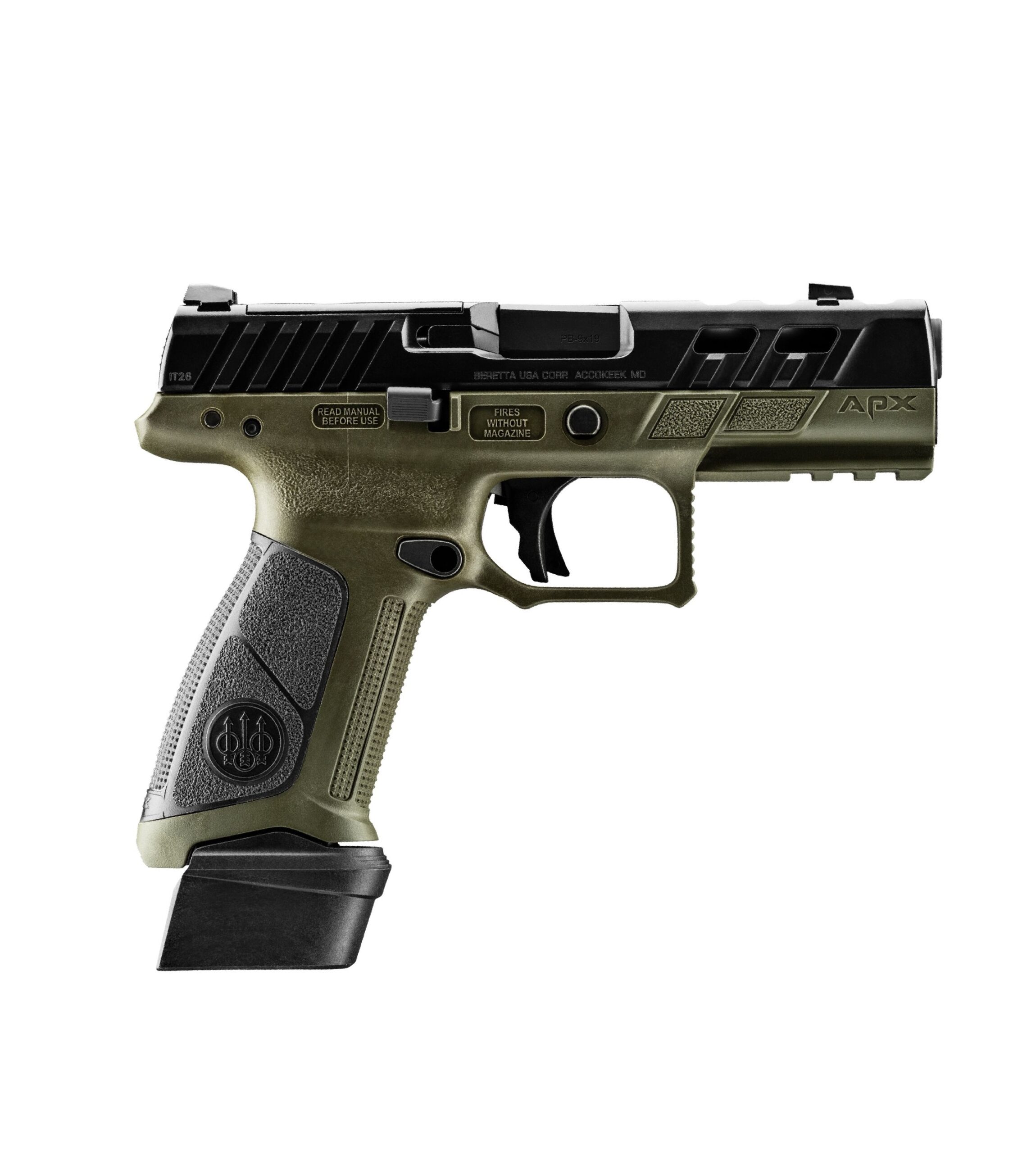 BERETTA APX A1 PORTED 9MM BLK/OD 15+1
