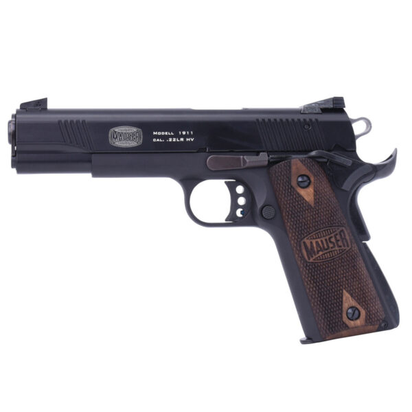 BLG MAUSER 1911 22LR 5 BLK WALNUT GRIPS 15RD