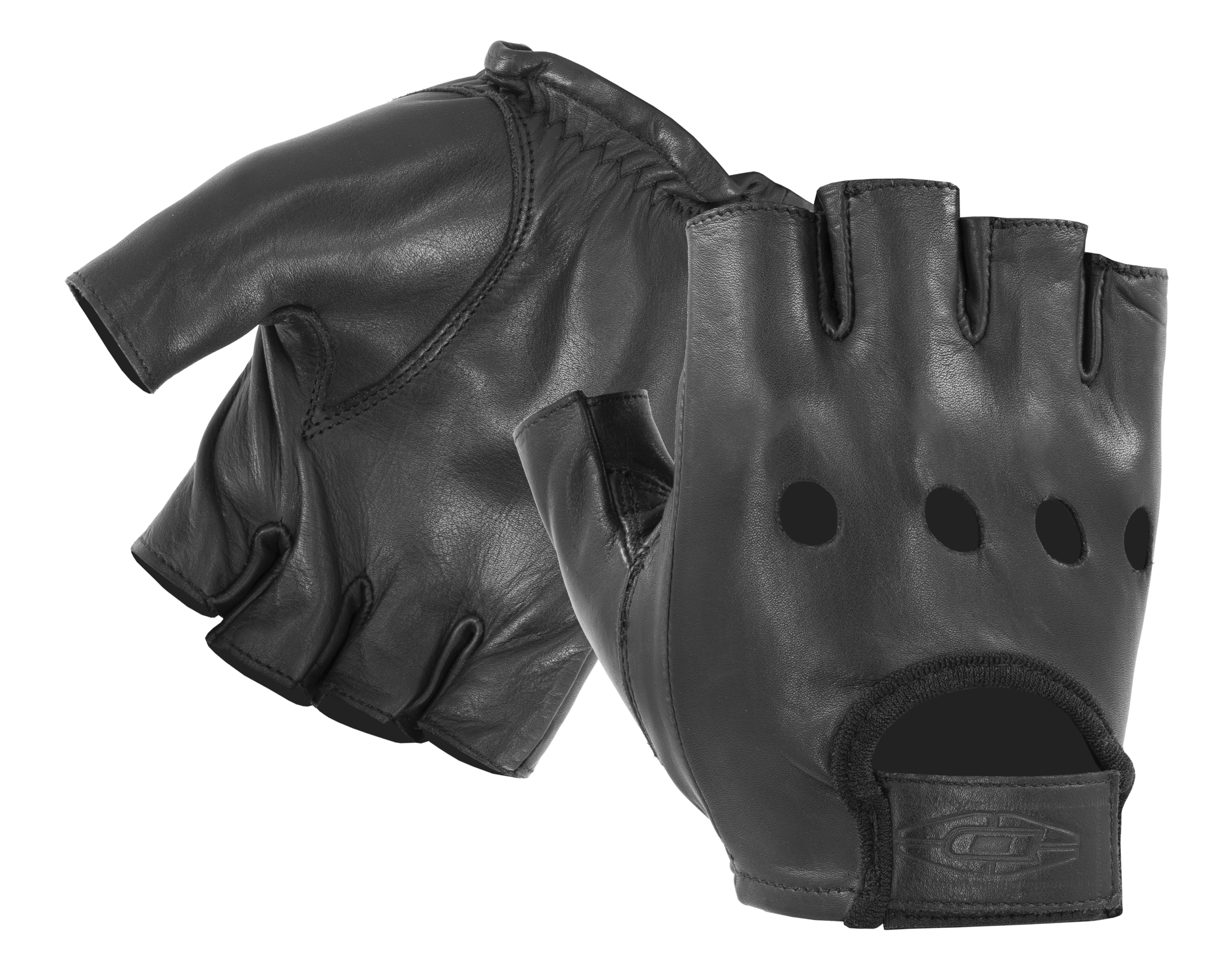 Half-Finger Leather Driving Gloves