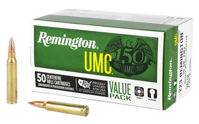Remington UMC .223 Rem 55gr FMJ Ammunition - 50 Rounds
