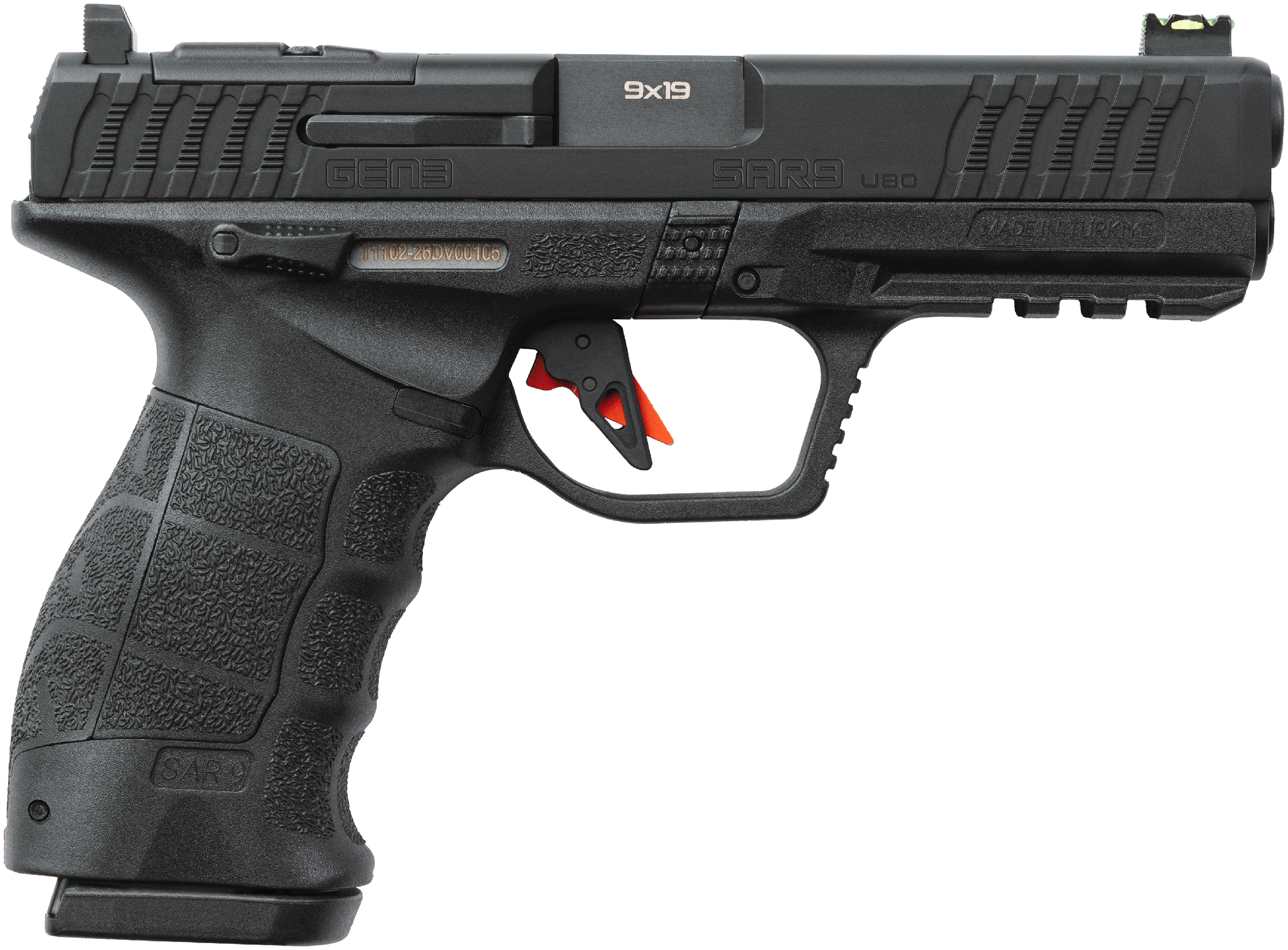 SAR SAR9 GEN3 U-80 9mm Pistol 17RD