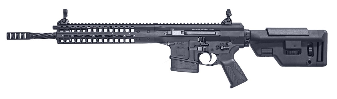 LWRC REPR MKII 308WIN 16 BLACK FLUTED CA COMP