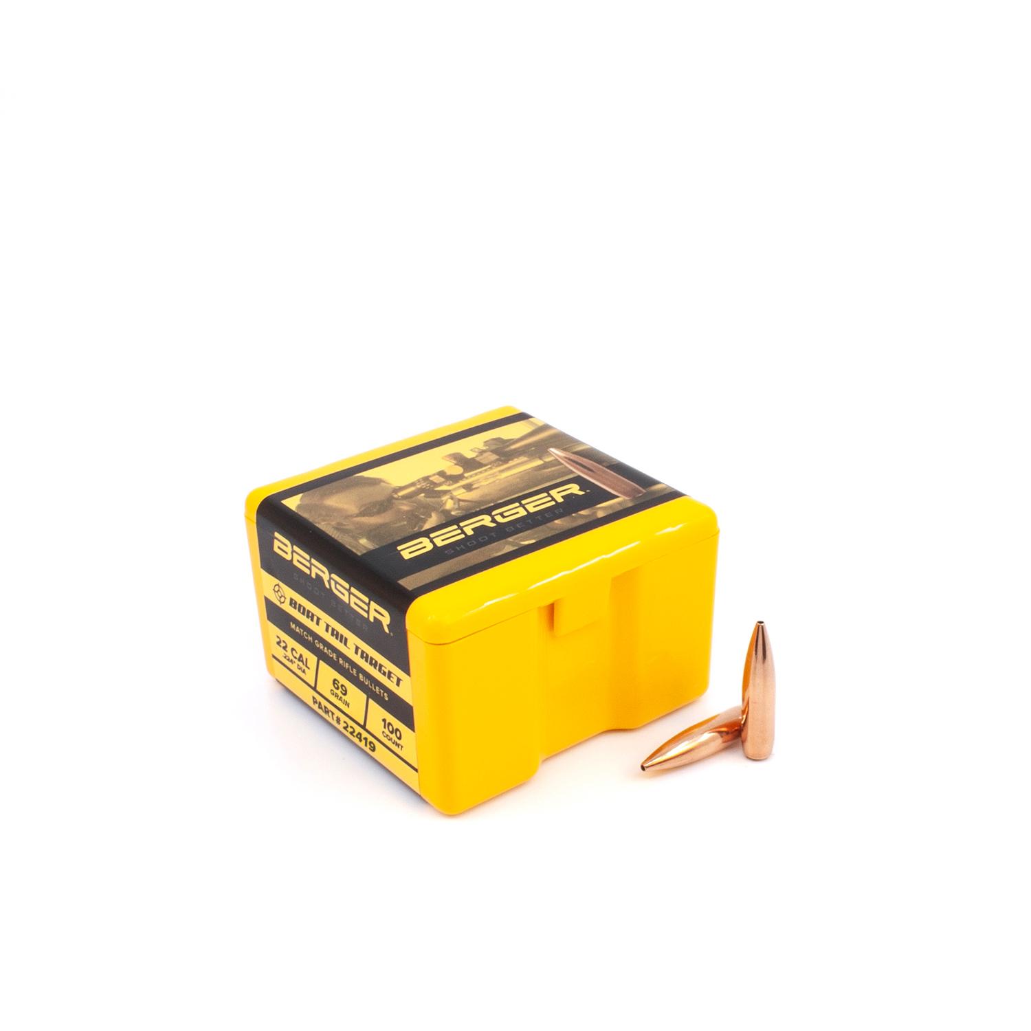 Berger Match Grade 22 Cal 69gr Target Bullets 100ct