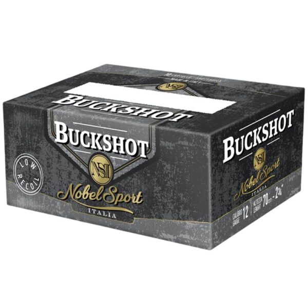 Noble Sport Buckshot Law Enforcement Shotshells 12ga 2-3/4" 9 pellet 1200 fps #00 250/ct (25-10/ct)