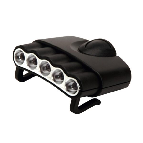 Cyclops Orion Hat Clip Light 5-LED Black 5/ct