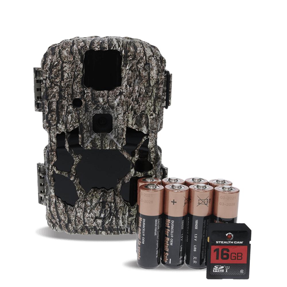 Stealth Cam Prevue 30 Combo Cellular Trail Camera with 8 AA Batteries and 16GB Memory Card