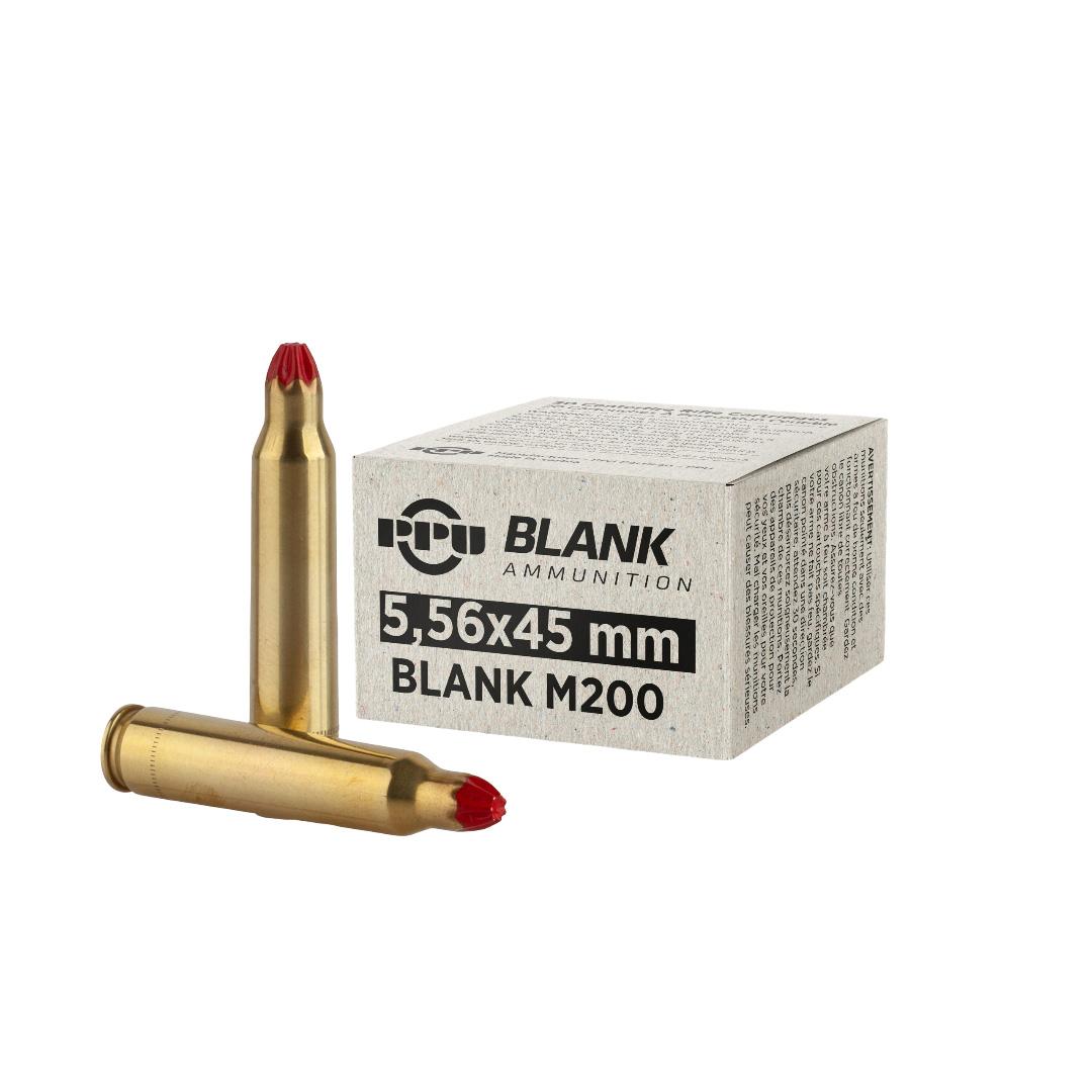 PPU 5.56mm M-200 A1 Blank Rifle Ammunition - 20 Count