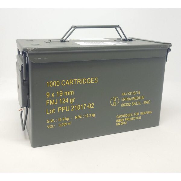 PPU Rangemaster 9mm Luger 124gr FMJ Ammunition - 1000 Rounds