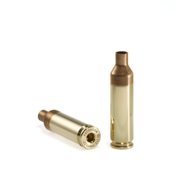 Peterson SRP(Small Rifle Primer) Unprimed Brass 22 Creedmoor - 50/ct