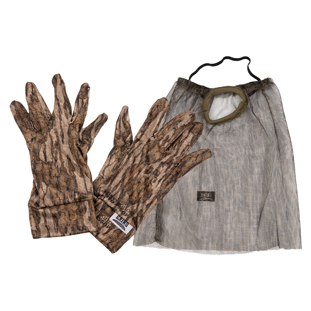 The Grind Face Mask and Glove Combo - Mossy Oak Bottomland