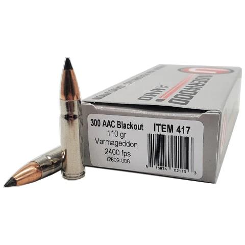 Underwood Ammo Varmageddon 300 Blackout 110gr PT Ammunition