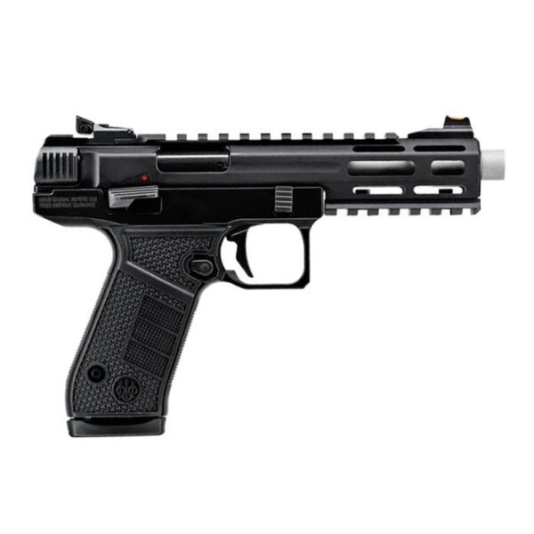 Beretta B22 Jaguar SAO Handgun .22 LR, 5.25" Threaded Barrel, Black Frame