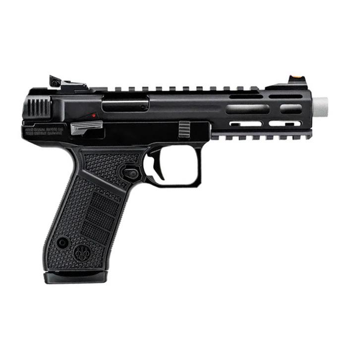 Beretta B22 Jaguar SAO Handgun .22 LR, 5.25" Threaded Barrel, Black Frame