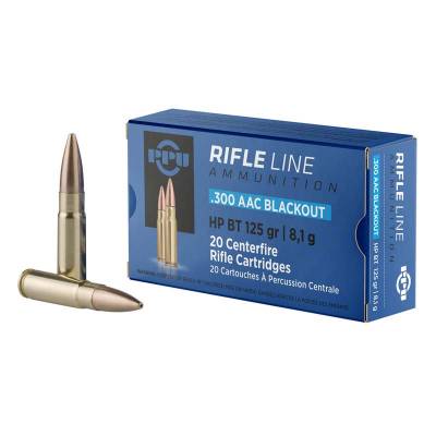 PPU 300 AAC Blackout 125gr HPBT Ammunition - 20 Rounds