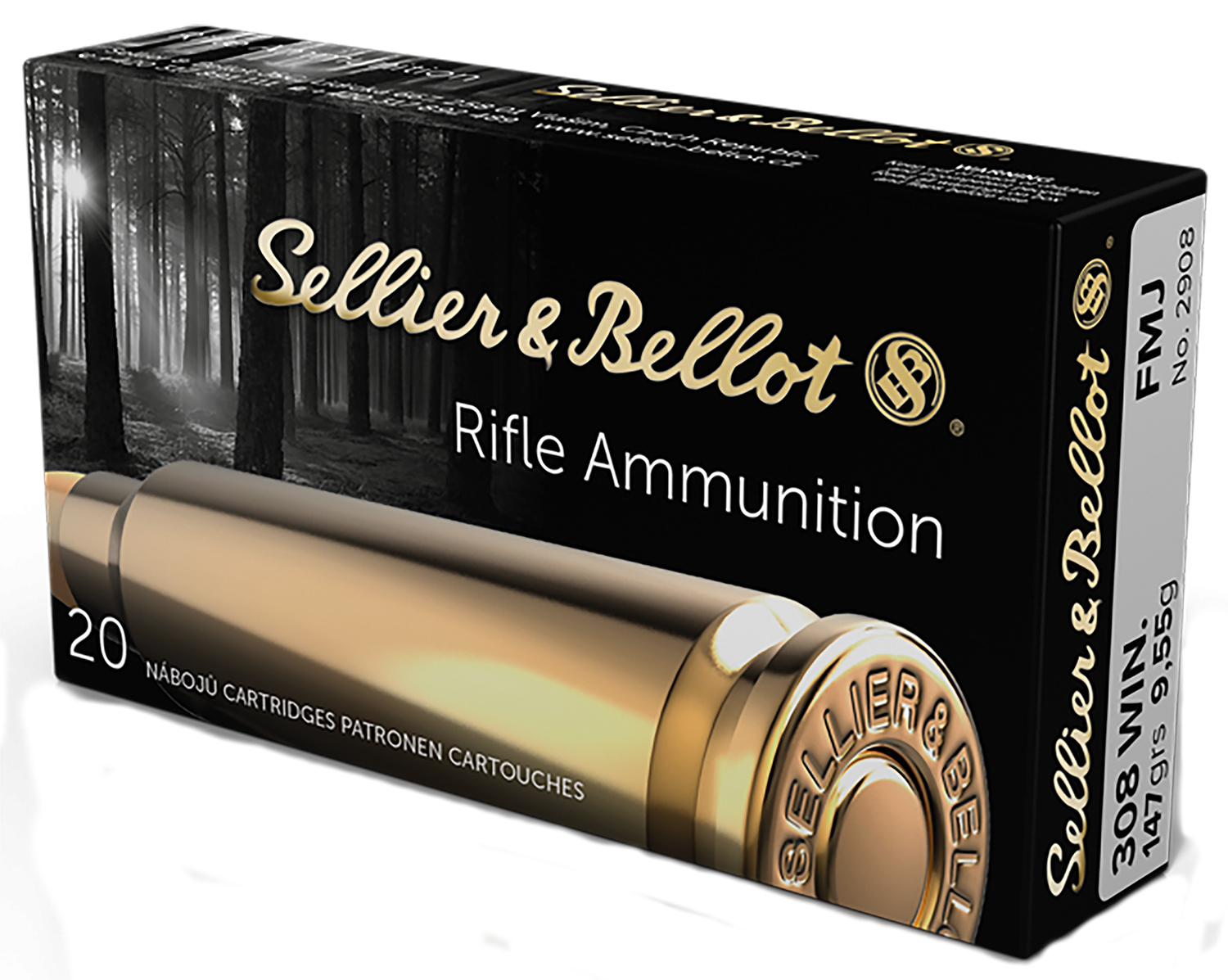 Sellier & Bellot .308 Win 147gr FMJ 20rd Box